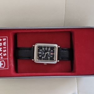 Swiss Army Leather Band Watch